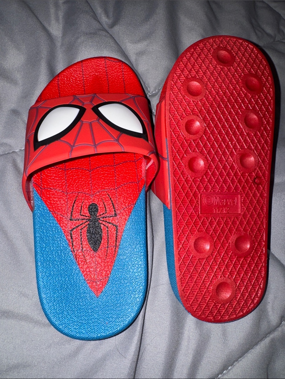 Marvel Spider-Man Red & Blue Kids Slide Sandals